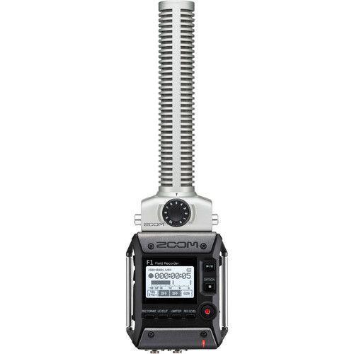 جهاز تسجيل الصوت مع ميكروفون شوتجن زووم Zoom F1 Field Recorder with Shotgun Microphone