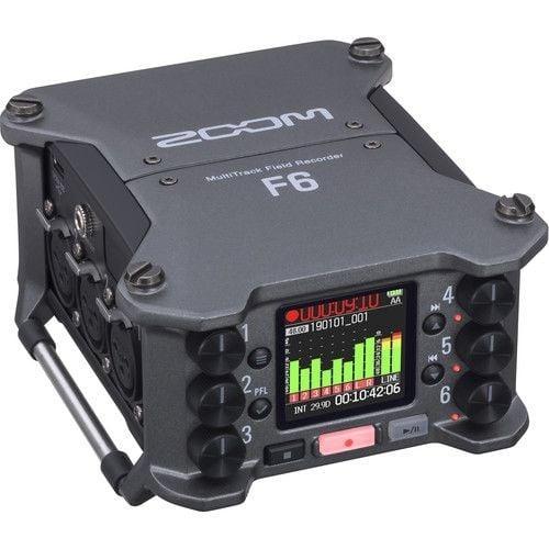 جهاز تسجيل صوت متعدد المسارات 14 مسار / 6 مدخلات زووم Zoom F6 6-Input / 14-Track Multitrack Field Recorder