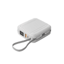 شاحن متنقل باور بانك 10000 مللي أمبير بورودو يدعم الشحن اللاسلكي 15 واط Porodo Magsafe Power Bank With Built-In Cables