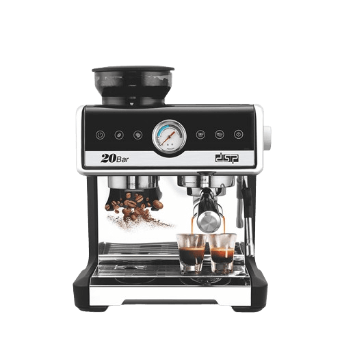 DSP Professional Espresso Machine With Coffee Grinder 2250W 20Bar