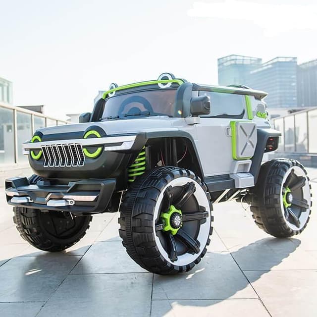 سيارة اطفال كبيرة جيب كهربائية تكتك 12 فولت مع ريموت Taktik Kids Ride On Car 4*4 Heavy Duty Super Jeep