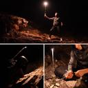 كشاف ليد خارجي وباور بنك مدمج 10000 مللي أمبير Portable Telescopic Tripod Camping Light