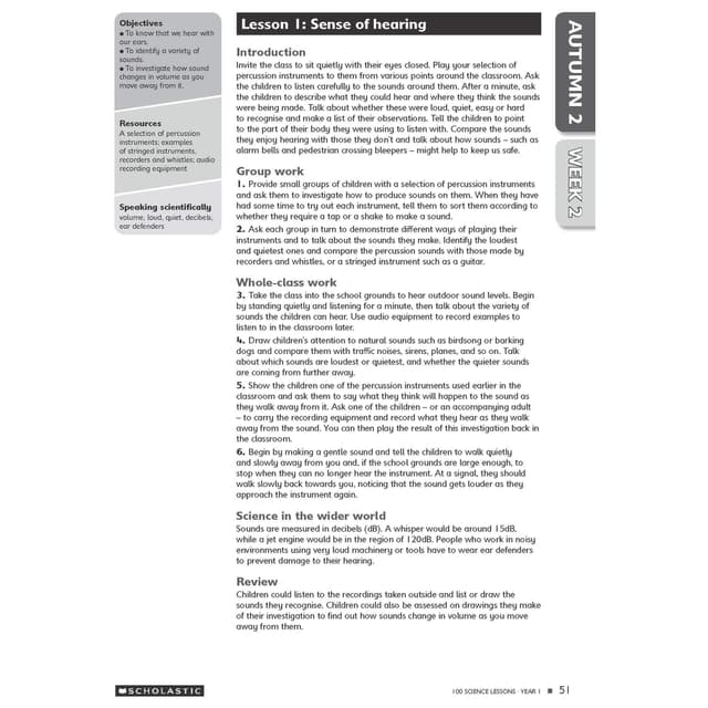 كتب اطفال تعليمية 100 درس علوم السنة الاولى  Science Lessons: Year 1