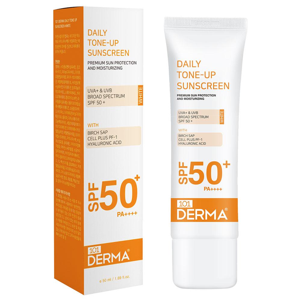 واقي شمسي بسعة 50مل أبيض ديرما101 101Derma - Daily Tone Up Sunscreen