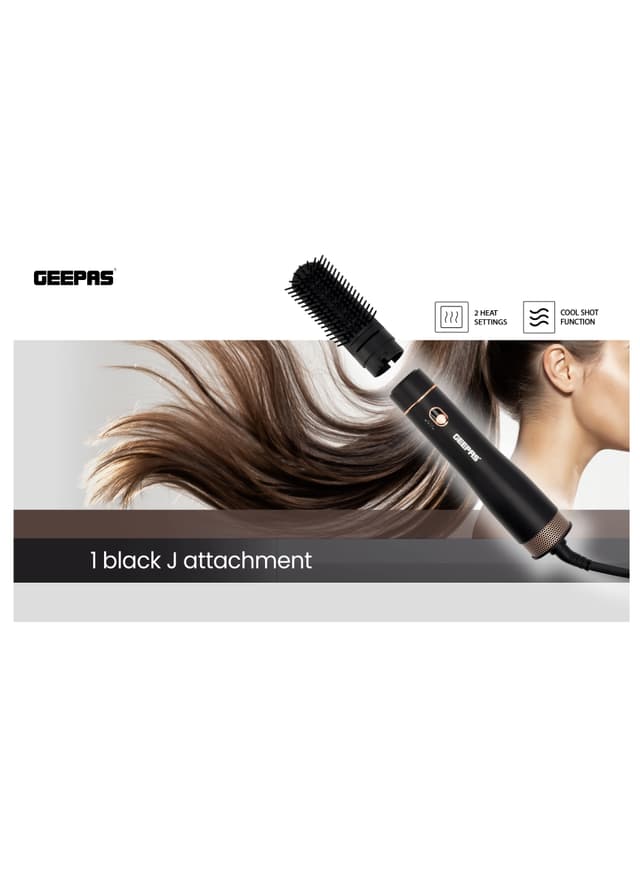 Geepas Hair Styler For Men And Women With Cool Shot Function Two Heat Settings Built In Comb Perfect For Professional Salon And At Home Styling