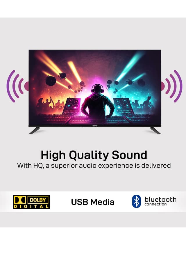 شاشة 50 بوصة 4K UHD مع تلفزيون غوغل جيباس Geepas 50" Google Tv- Dolby Audio, Ultra Hd Led Tv - 452406
