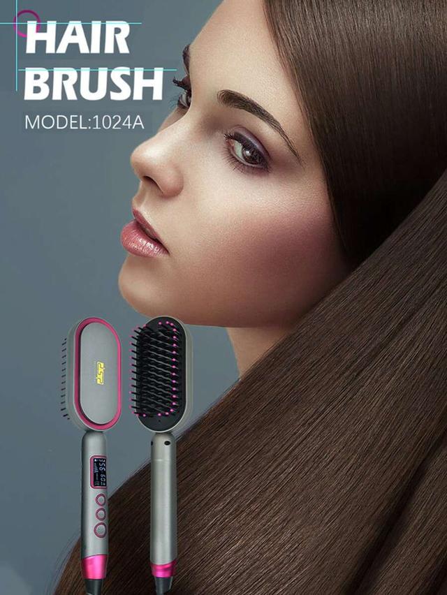 Dsp Hair Straightening Brush Hot Comb 14 Temperature   - SW1hZ2U6MzA0ODk0MQ==