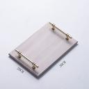 1CHASE - Natural Marble Vanity Tray With Wood Grain Look And Gold Handle - SW1hZ2U6MjE4OTMwOA==