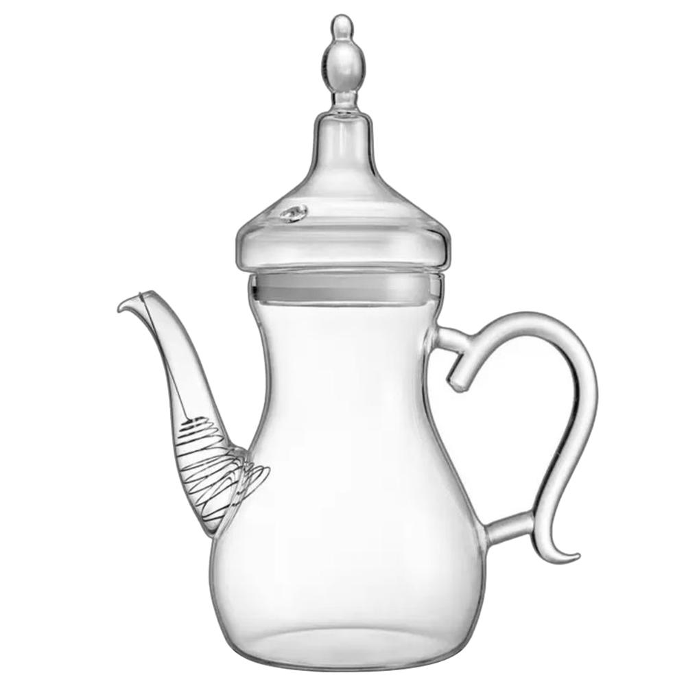 ابريق الشاي بسعة 1000 مل ون تشايس 1Chase - Heat Resistant Borosilicate Arabic Glass Teapot