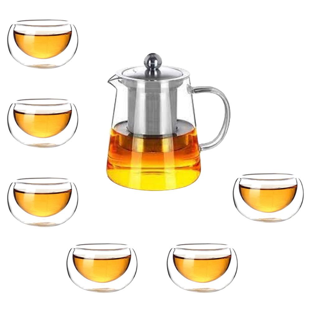 ابريق الشاي بسعة 950 مل ون تشايس 1Chase - Teapot 950ml W/ Double Wall Coffee Cup