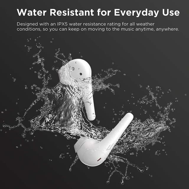 سماعة بلوتوث مقاومة للضوضاء أبيض ون مور 1More - ComfoBuds 2 Earbuds