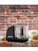 فرامه لحم 350 مل 100 واط أسود جيباس Geepas Multi Chopper With Stainless Steel Blade 100w Powerful Copper Motor