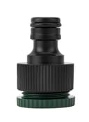 وصلة حنفية من انش الى ثلاث أرباع الانش من جيباس بلاستيك لون أسود وأخضر مقاوم للصدء Geepas Tap Adaptor