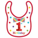 مريله للاطفال لعيد الميلاد الأول من بارتي سنتر  Birthday Rainbow Boy's Fabric Bib