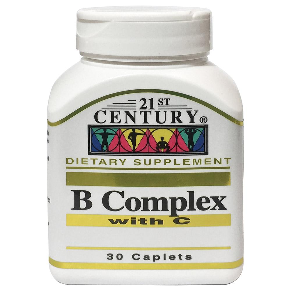 حبوب فيتامين بتركيبة الفيتامين ب و سي القرن الواحد و العشرين21st Century - B Complex With C 30 Tablets