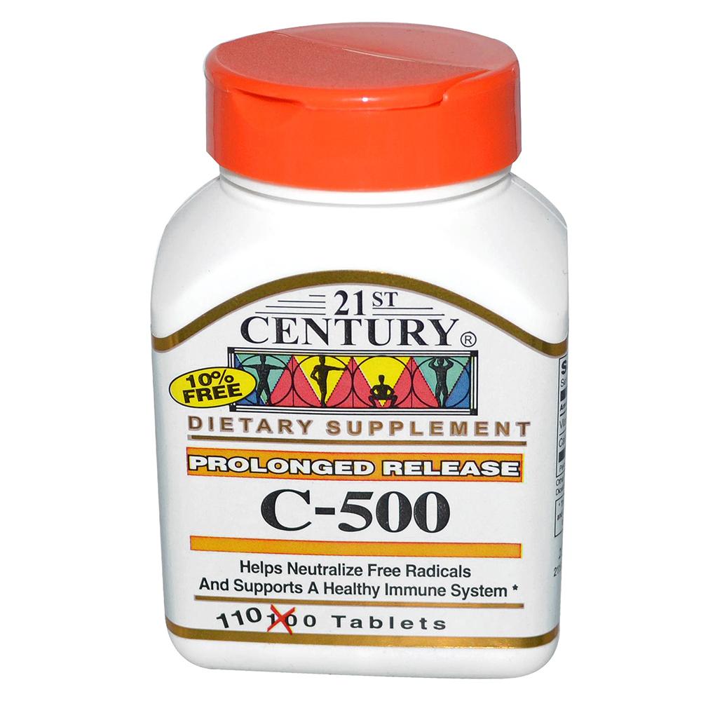 21st Century - C-500 mg Prolonged Release Tabs 110 Count