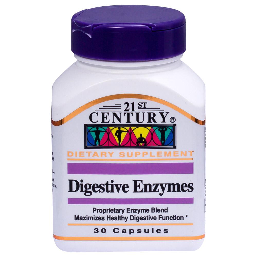 حبوب إنزيمات الهضم سهلة البلع القرن الحادي و العشرين  21st Century - Digestive Enzymes