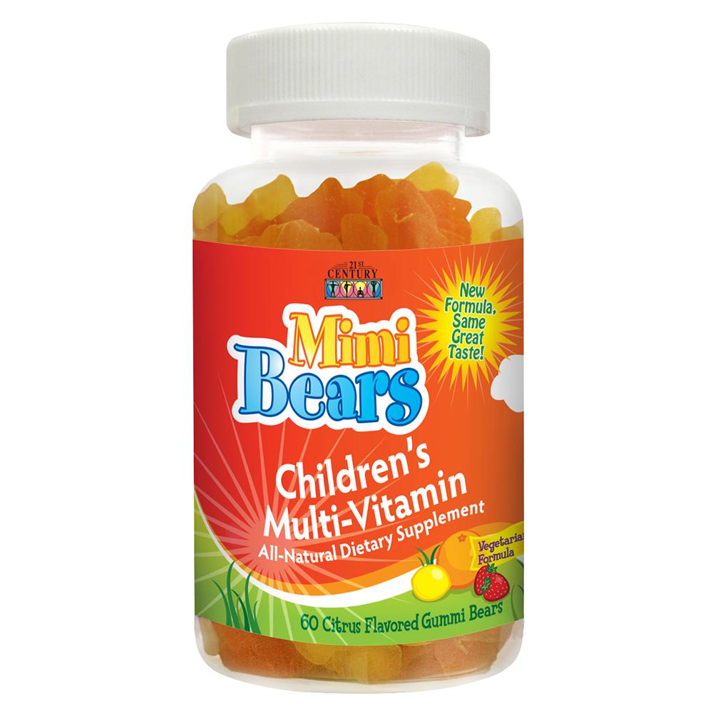علكة فيتامين للأطفال الغنية بالمعادن القرن الواحد و العشرين 21st Century - Mimi Bears Chew
