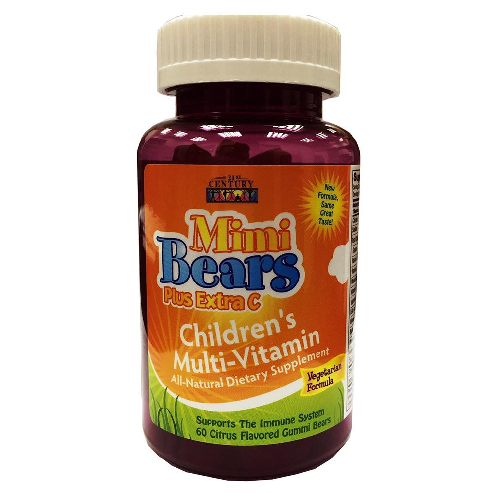 حبوب الفيتامين قابلة للمضغ القرن الحادي و العشرين 21st Century - Mimi Bears Plus Extra C Chew