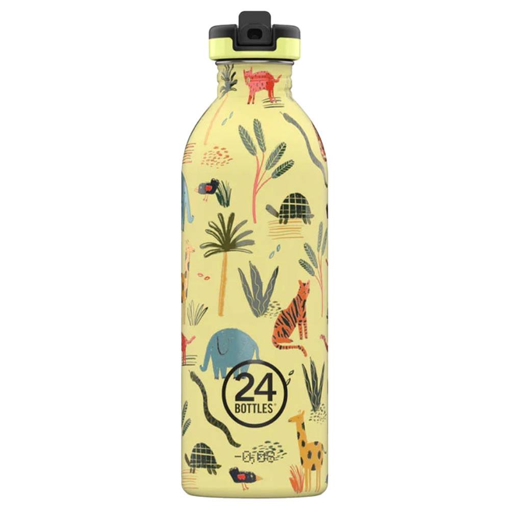 24 Bottles - Urban Kids Stainless Steel Water Bottle 500Ml Yellow