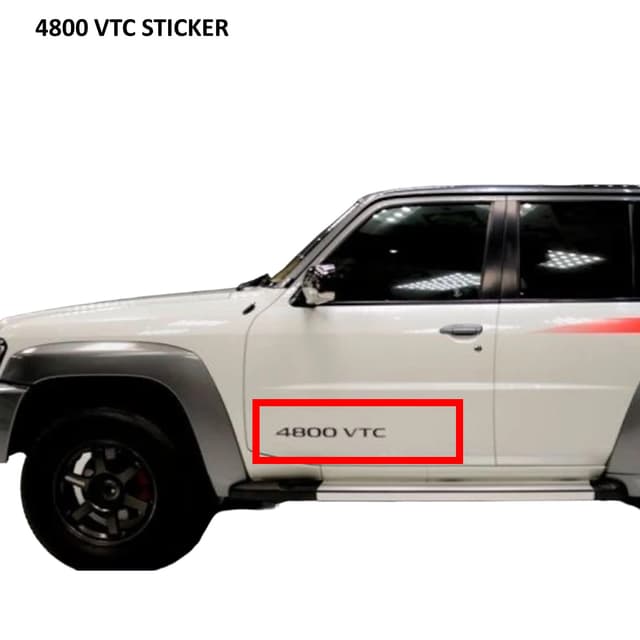 VTC 4800 Side Sticker for Safari (Nissan Patrol Y61 GU) | Jomla.ae