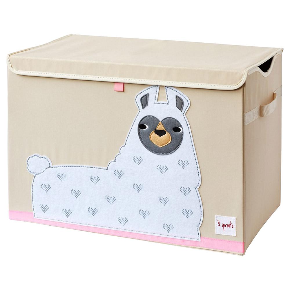 صندوق الألعاب بأبعاد38.1 × 61 × 36.8 سم ثري سبراوتس3Sprouts - Llama Toy Chest