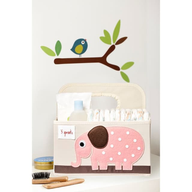 3 Sprouts - Nappy Caddy - Elephant