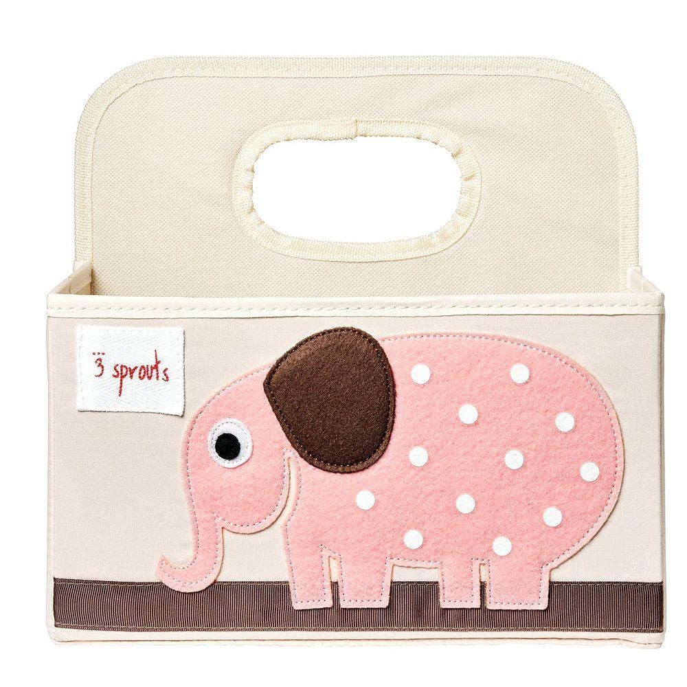 3 Sprouts - Nappy Caddy - Elephant