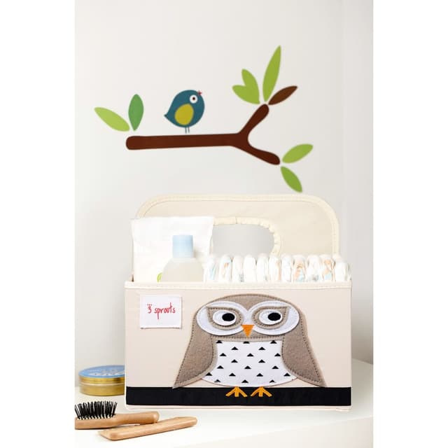 3 Sprouts - Nappy Caddy - Owl