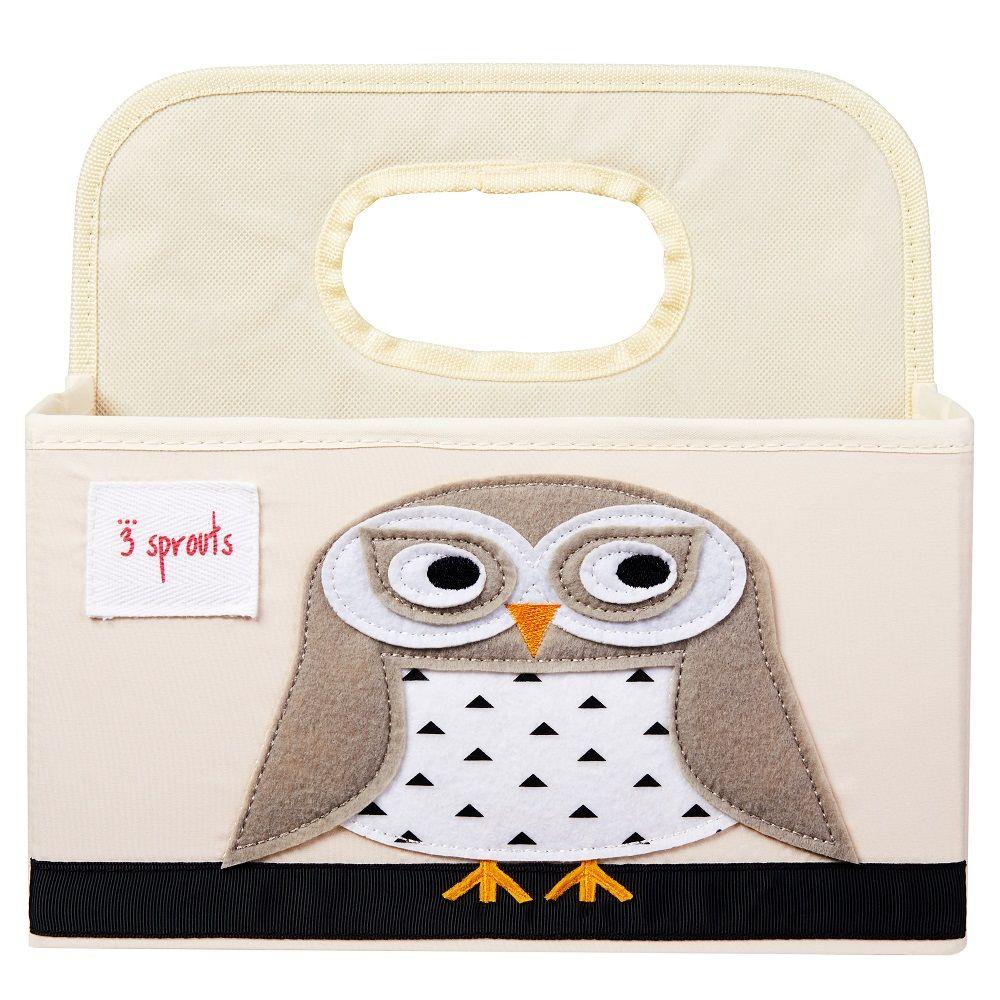3 Sprouts - Nappy Caddy - Owl