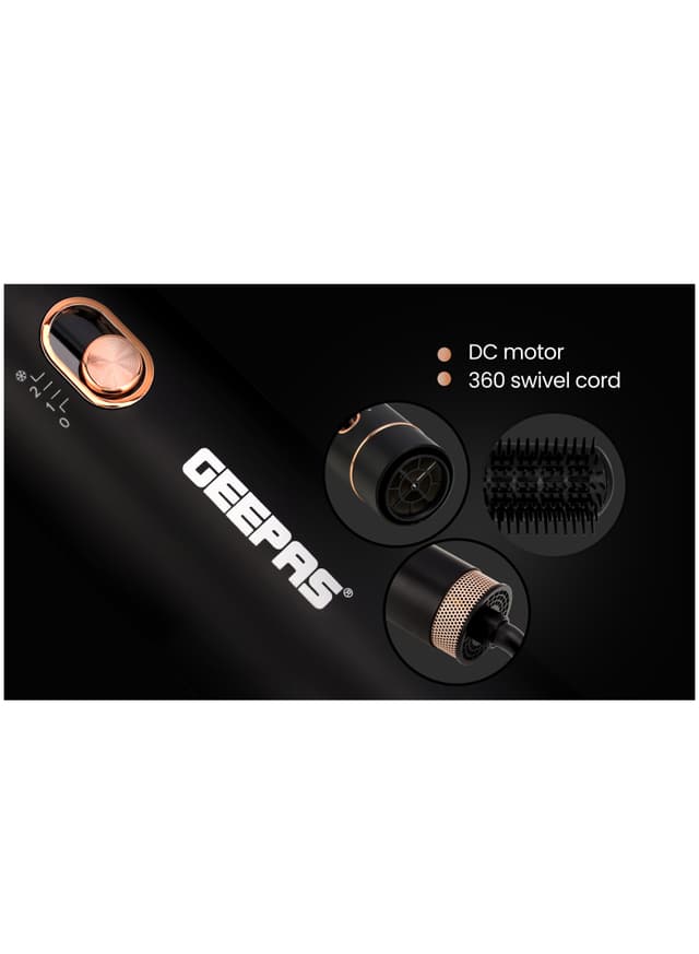Geepas Hair Styler For Men And Women With Cool Shot Function Two Heat Settings Built In Comb Perfect For Professional Salon And At Home Styling