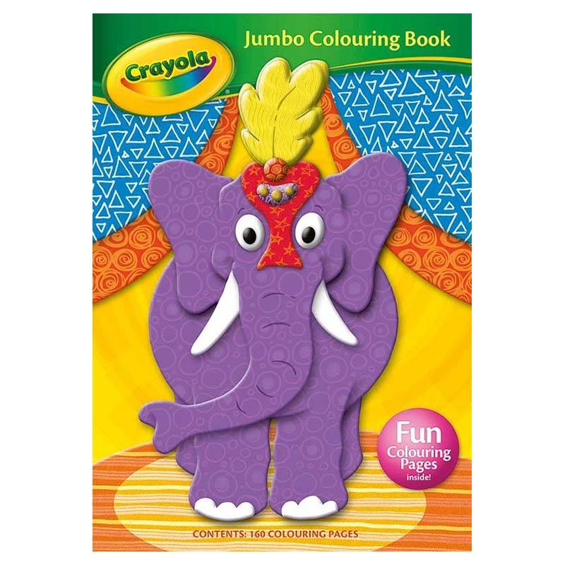 دفتر تلوين بأبعاد 29.6 × 0.7 × 21 سم ثري دي لايت إف إكس3D Light FX - Crayola Jumbo Colouring Book Elephant