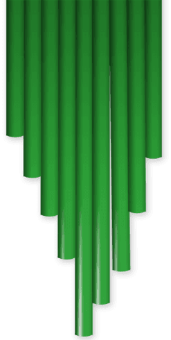 خيوط بلاستيكية للقلم ثلاثي الأبعاد بطول 10 بوصة أخضر عشبي 3 دودلر 3Doodlerâ„¢ PLA Plastic Fillament for 3D Printing Pen