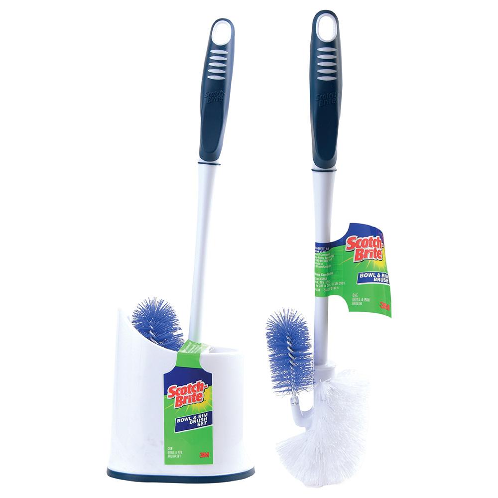 فرشاة تنظيف المرحاض مع وعاء سكوتش برايت 3إم 3M Scotch Brite - Bowl And Rim Brush Combo Set