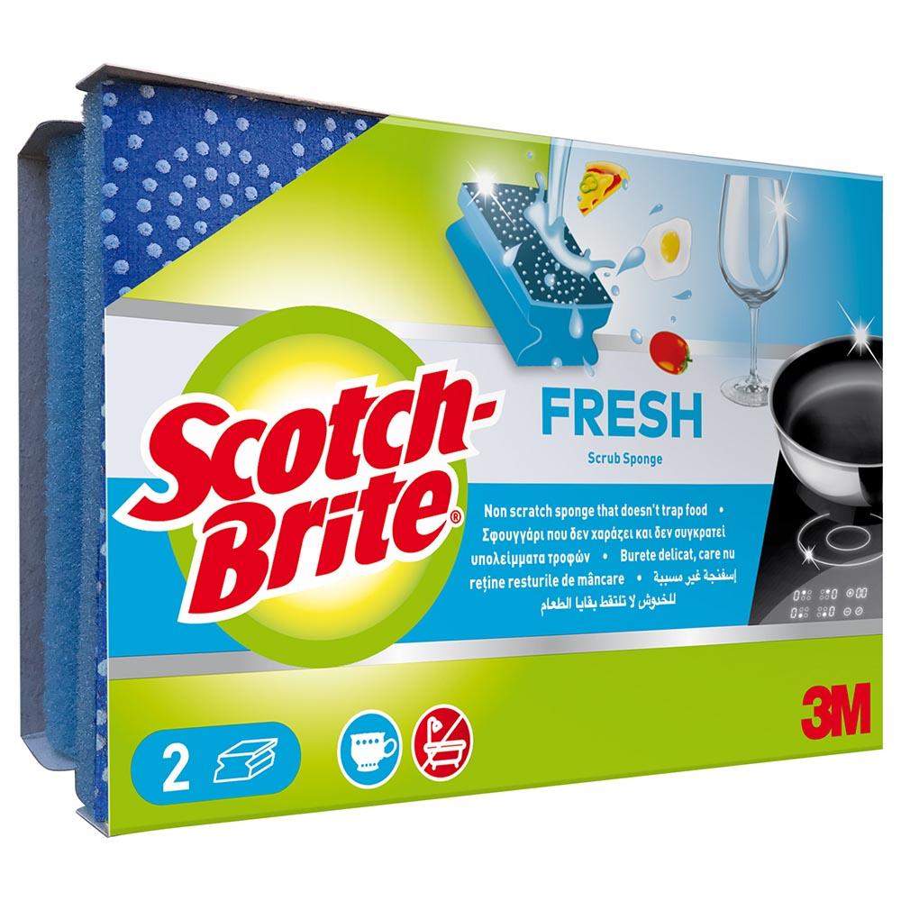 3M Scotch Brite Fresh Non Scratch Nailsaver 2'S 1x16