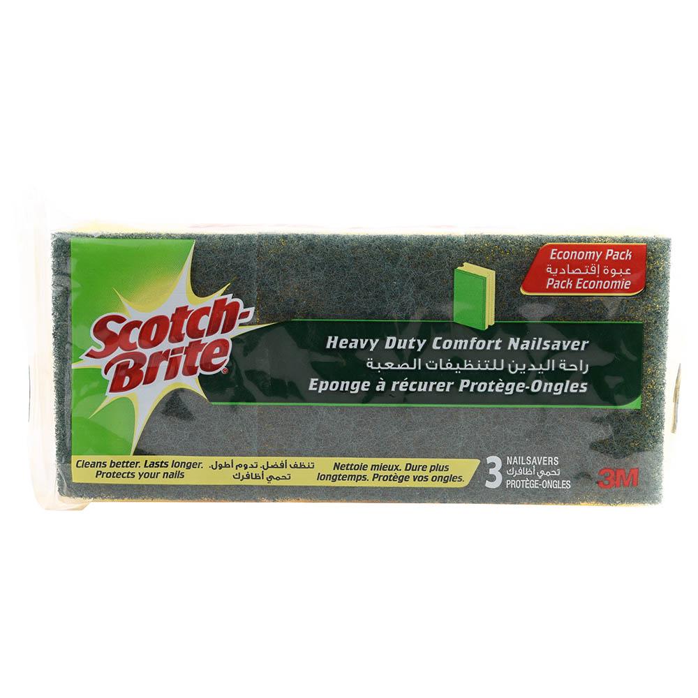 إسفنجة كلاسيكية شديدة التحمل واقية للأظافر 3ام سكوتش برايت 3M Scotch Brite - Heavy Duty Nail Saver