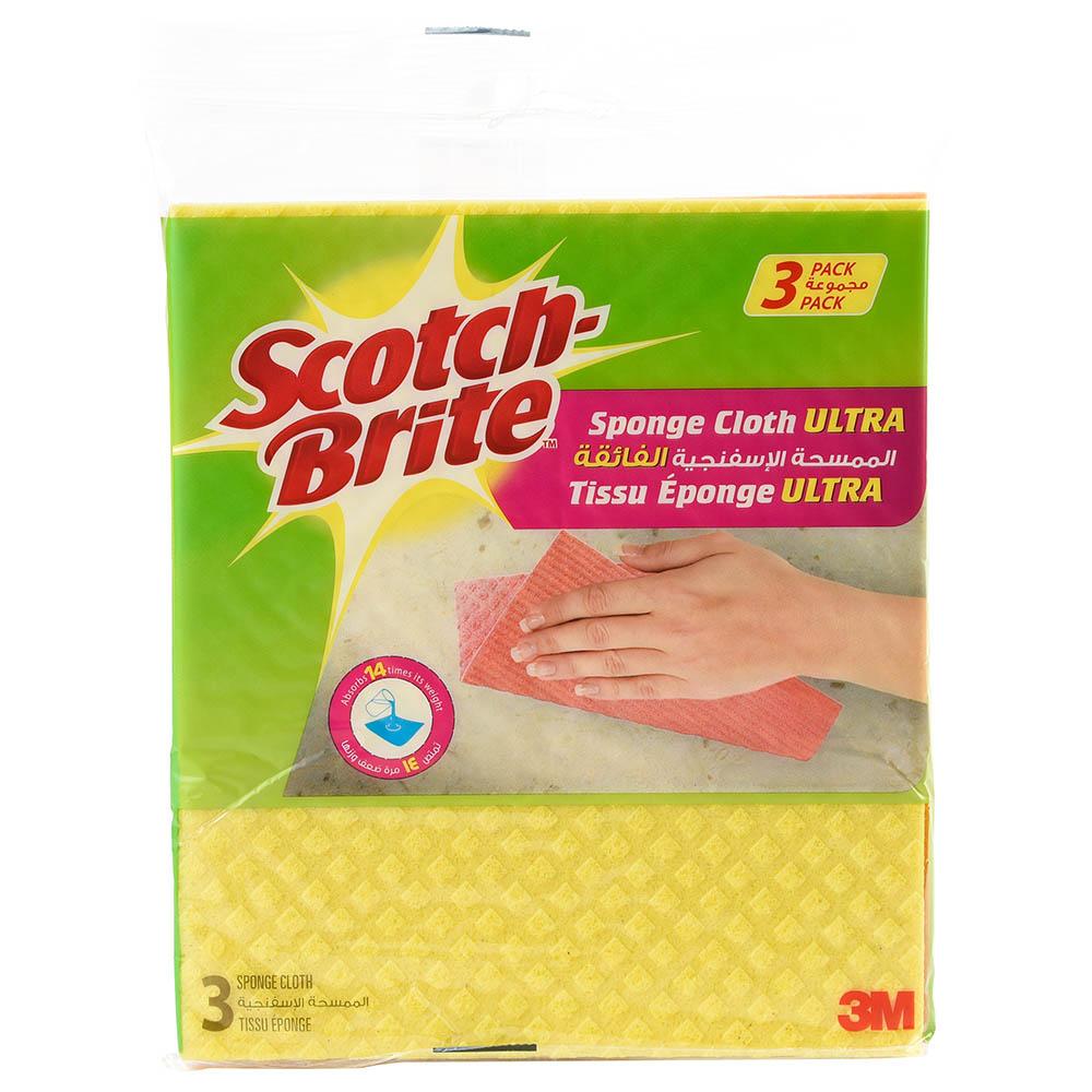 قماش إسفنجي الترا × 3 3ام سكوتش برايت أصفر 3M Scotch Brite - Sponge Cloth