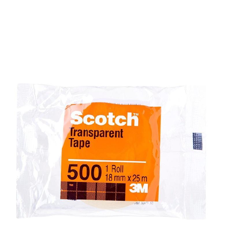 الشريط اللاصق بسماكة 18 مم 3 إم 3M - Scotch Transparent Adhesive Tape 18mm