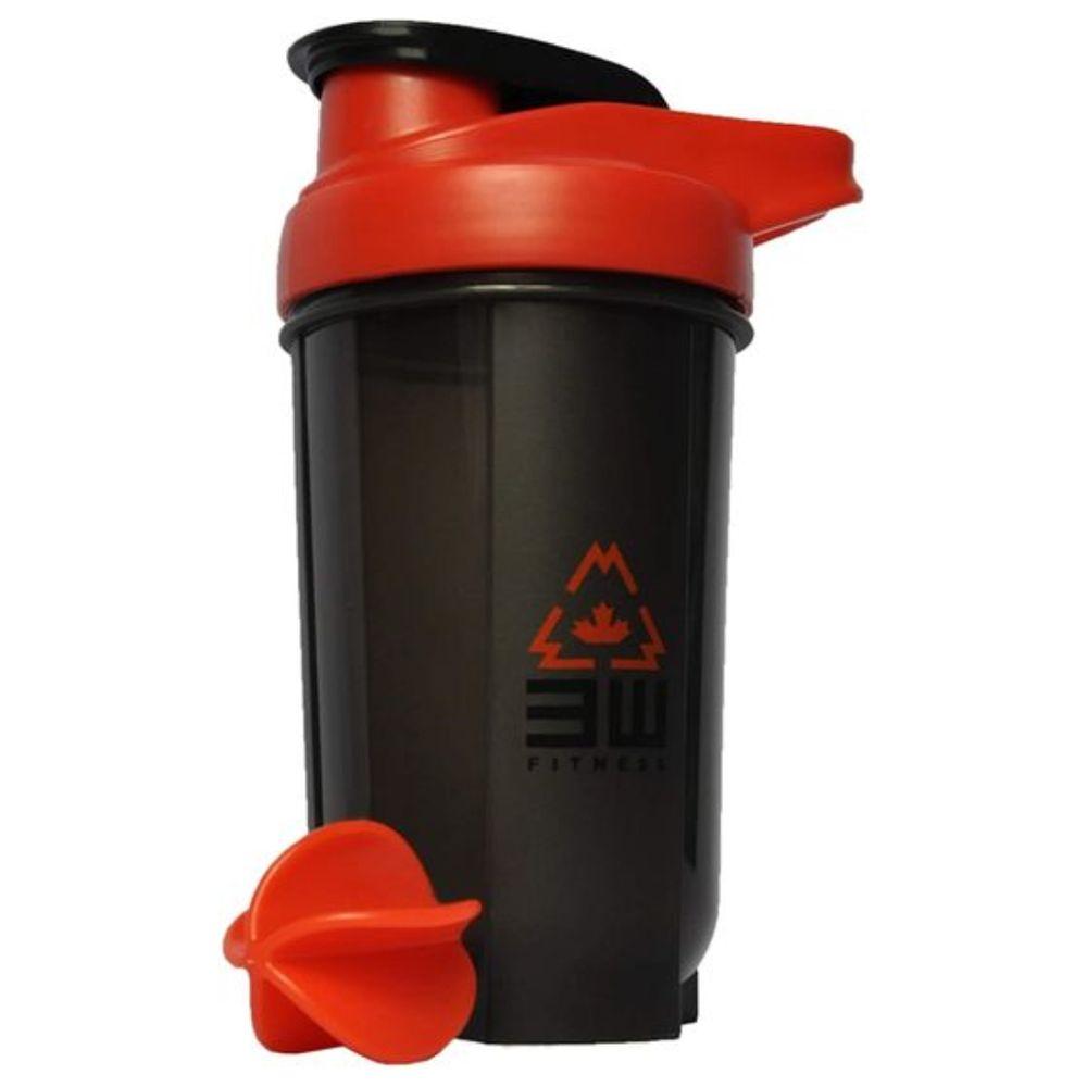 زجاجة خفق أسود 3دبليو فتنس أسود 3W Fitness - Shaker Bottle