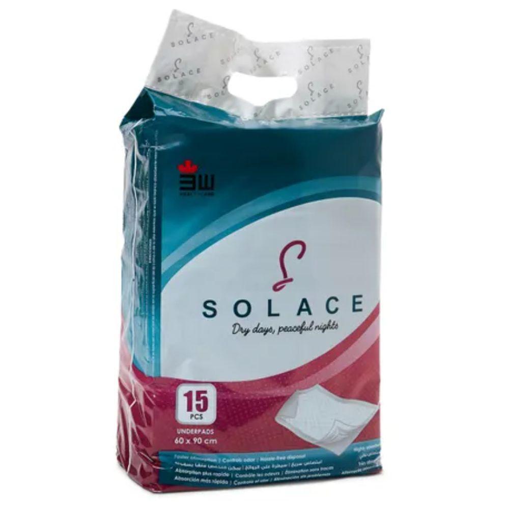 وسادات أسرة 15 قطعة 3دبليو هيلث كير 3W Healthcare - Solace Under Pads - 15Pcs