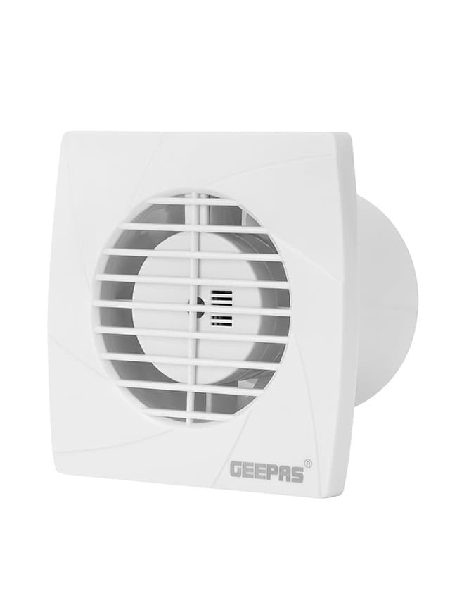 Geepas 4" Duct Fan, Rust Free, Speed- 2200 Rpm, Abs Material, Ideal For Kitchen & Bathroom, 13w Power, Air Volume-120m3h, Noise-40db 13 W White