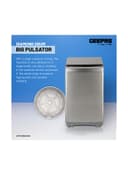 Geepas Fully Automatic Washing Machine Fully Digital Control And Automatic Top Load Washing Machine 8 Kg Grey