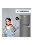 ثلاجة كبيرة 180 لتر فضي جيباس Geepas No Frost Double Door Refrigerator With Multi Air Flow