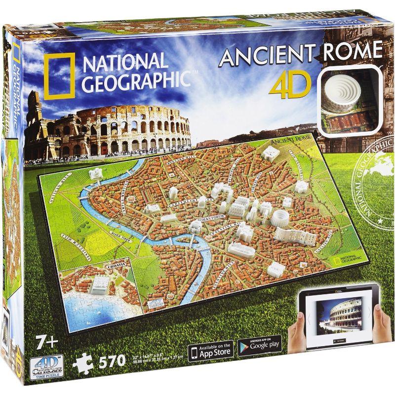 بازل روما القديمة 570 قطعة 4دي سيتي سكيب 4D Cityscape - Ancient Rome Jigsaw Puzzle - 570 Pcs