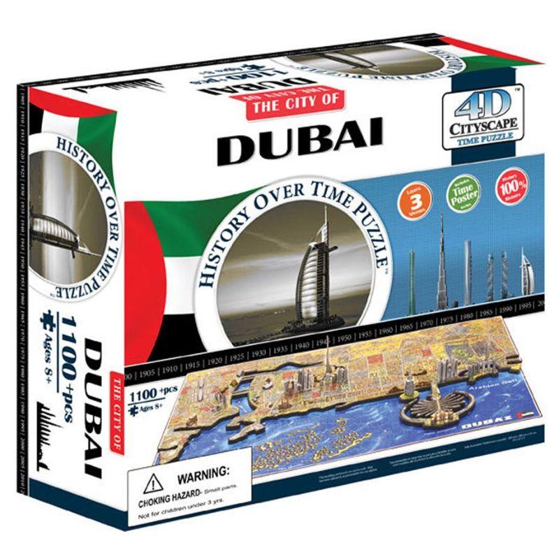 بازل دبي تايم 1100 قطعة 4دي سيتي سكيب 4D Cityscape - Dubai Time Jigsaw Puzzle