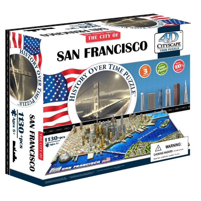 بازل سان فرانسيسكو 1130 قطعة 4دي سيتي سكيب 4D Cityscape - San Francisco Jigsaw Puzzle