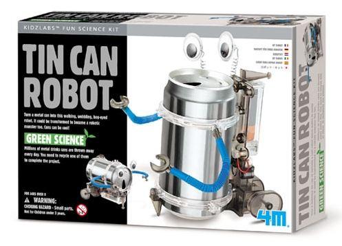 لعبة روبوت عبوة القصدير العلوم الخضراء 4ام 4M Green Science - Tin Can Robot