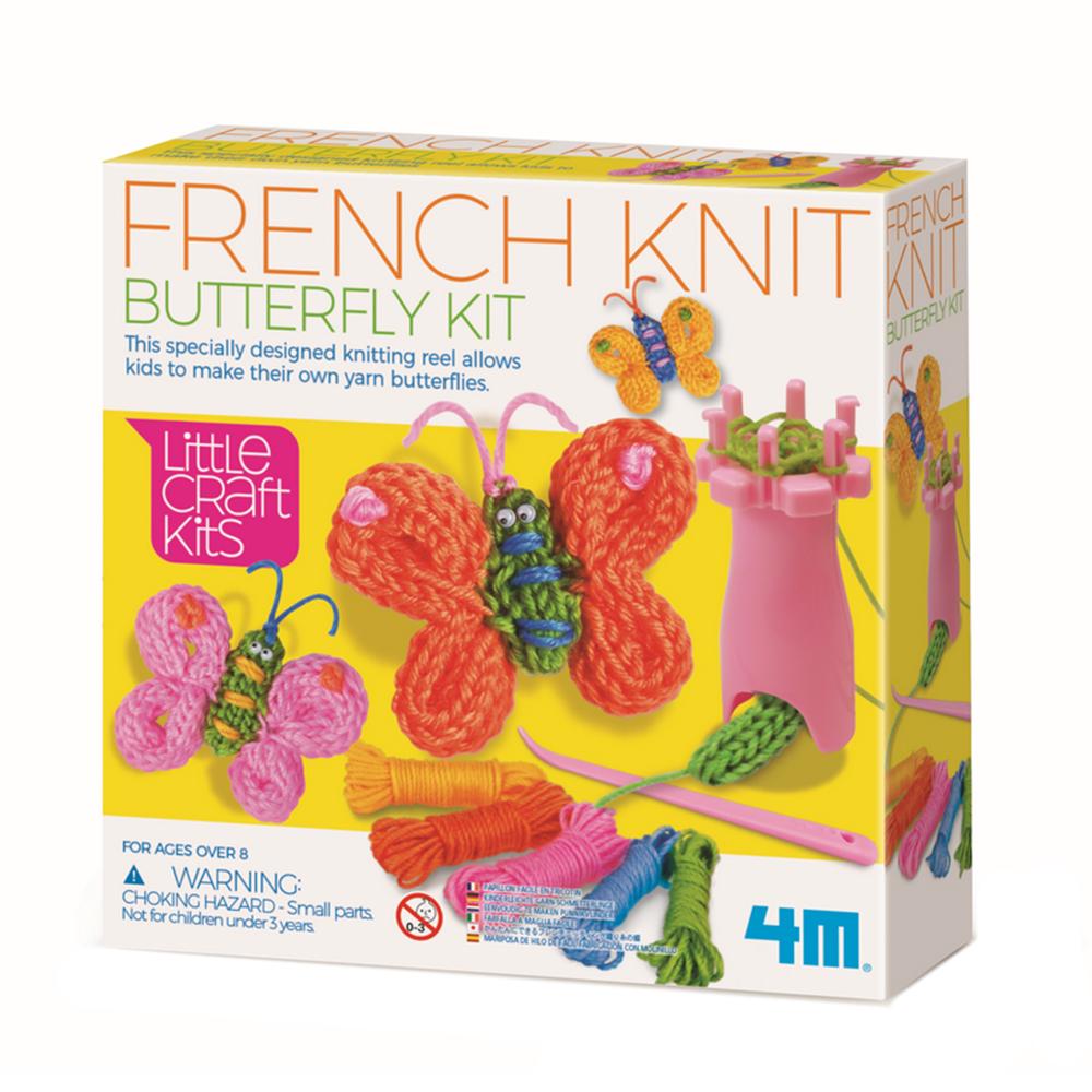 مجموعة الفراشة الفرنسية للحبكة ليتل كرافت 4ام 4M - Little Craft French Knit Butterfly Kit