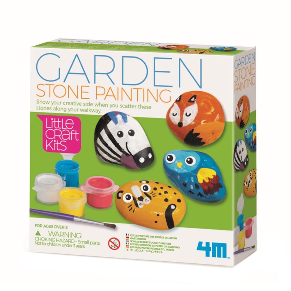 لعبة تلوين حجر الحديقة ليتل كرافت 4ام 4M - Little Craft Garden Stone Painting