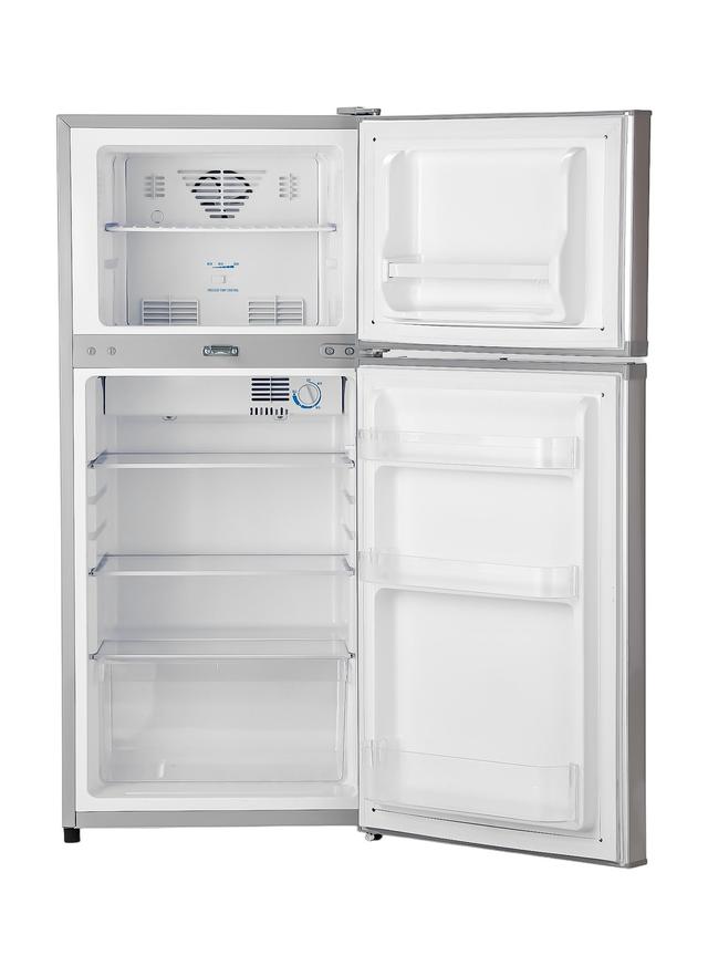 ثلاجة كبيرة 200 لتر 120 واط أبيض جيباس Geepas 200l Gross Capacity/132l Net Capacity No Frost Double Door Refrigerator With Multi Air Flow - 452214